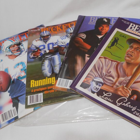 VTG LOT 4 BECKETT BASEBALL & FOOTBALL CARD MONTHLY MAGAZINES CAL RIPKEN DAN MARI - Picture 11 of 15